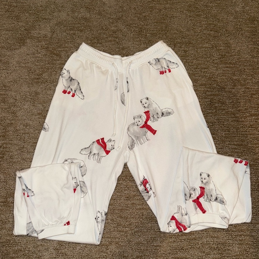 Gilly Hicks Polar Bear Pajama Bottoms - White and Red
